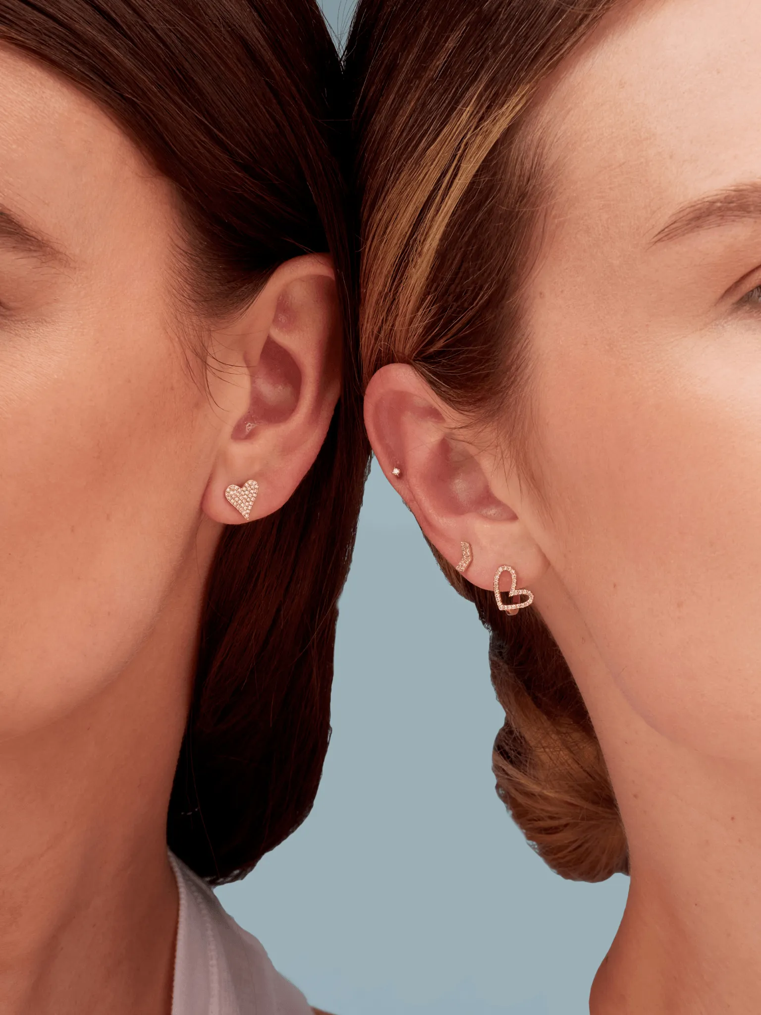 Vivi Chevron Stud Earring 14K
